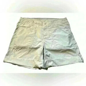 THE NORTH FACE NYLON SHORTS KHAKI WOMEN'S 12 5-11” Inseam Excellent Condition!